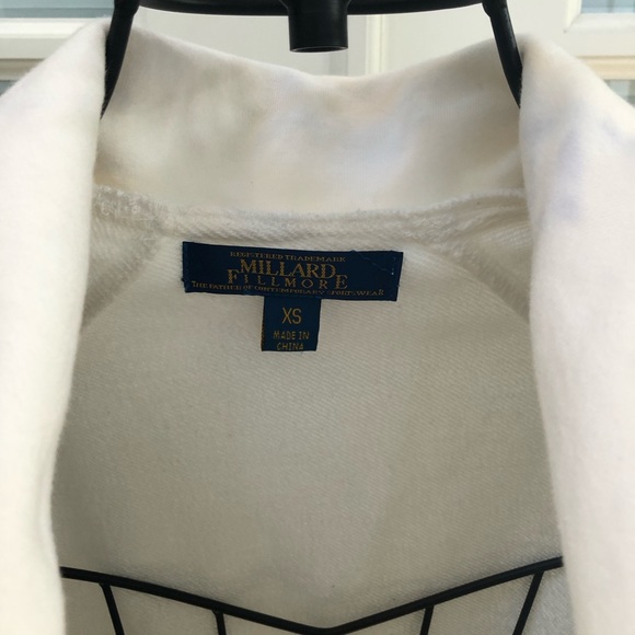 Millard Fillmore Egg Shell White Shawl Collar Jacket. - Picture 7 of 7